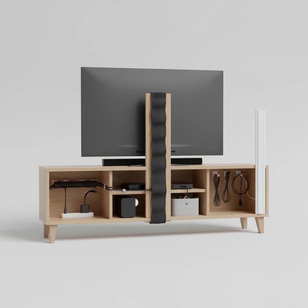 TV Stand Cable Management: 5 Ways to Tame the Tangle